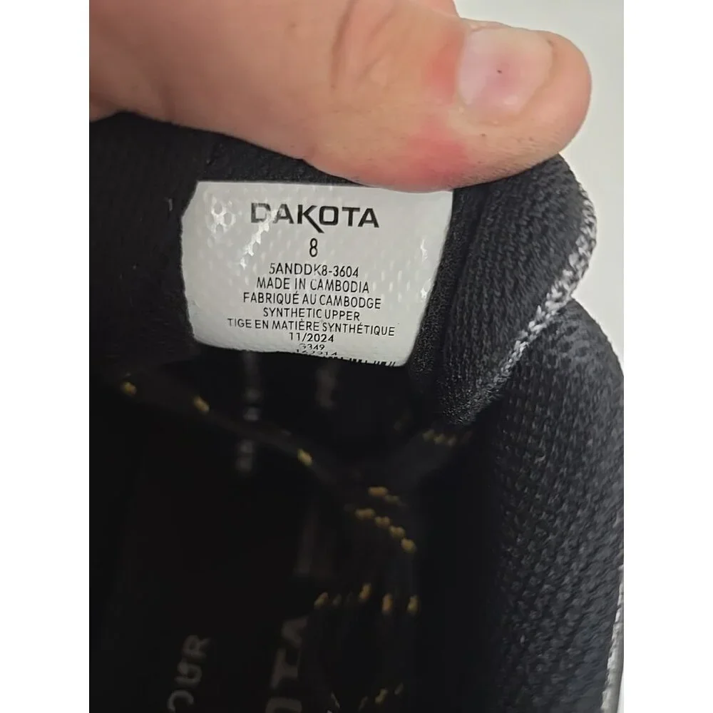 DAKOTA Men's 3604 Aluminum Toe Steel Plate Quad Lite Work Safety Shoes Grey 8M - Picture 4 of 7